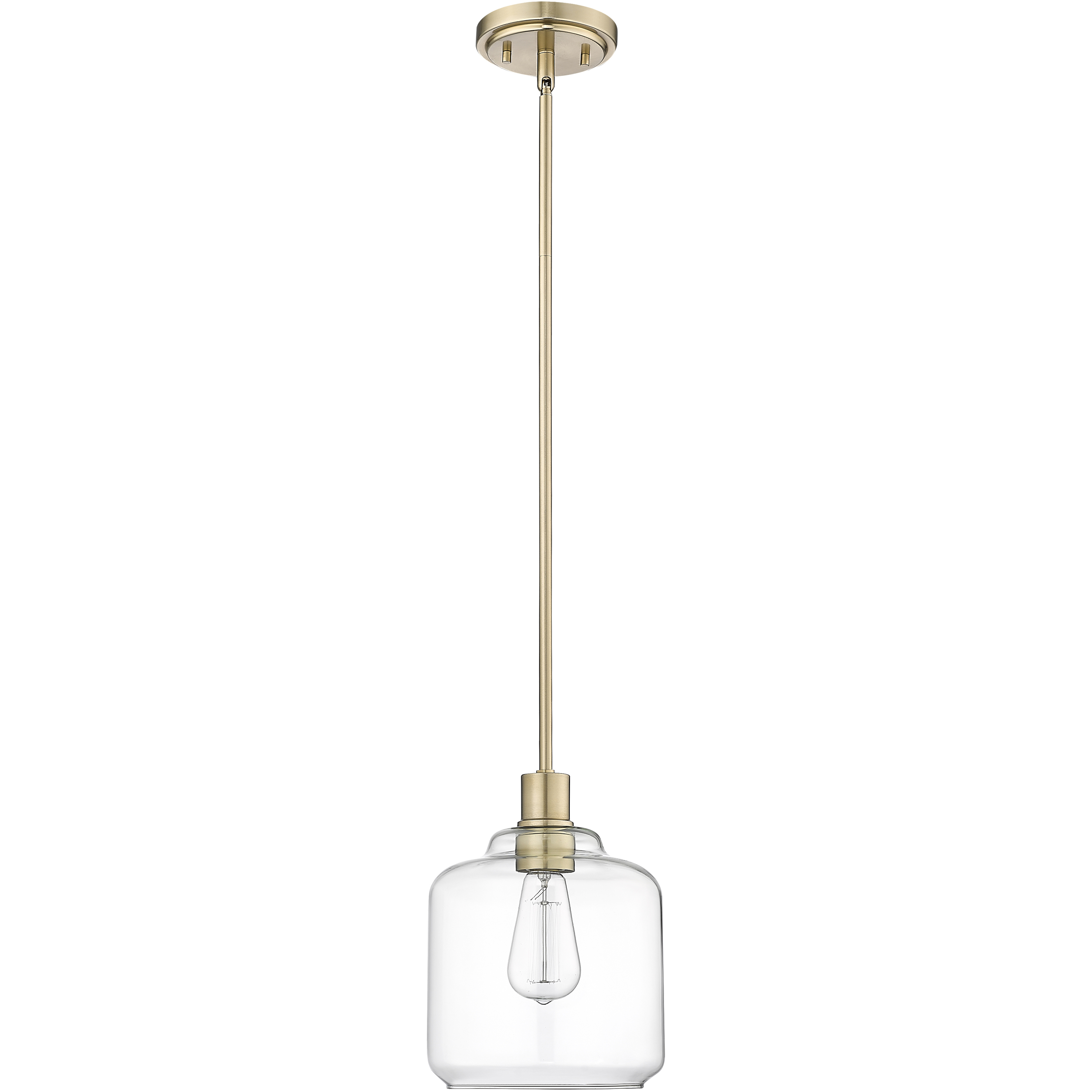 Asheville 1 Light 8 inch Modern Gold Mini Pendant Ceiling Light